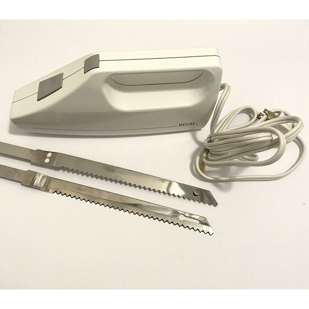Regal Knife Electric Serrated With Stainless Steel Blades Vintage Tested